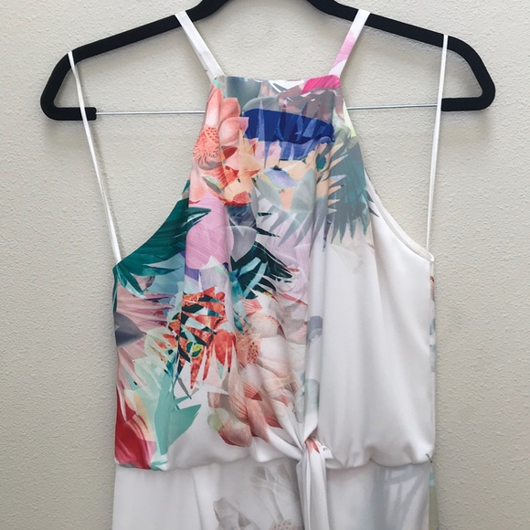 Chelsea28 Tropical Print Crepe Blouson Dress - Picture 5 of 8